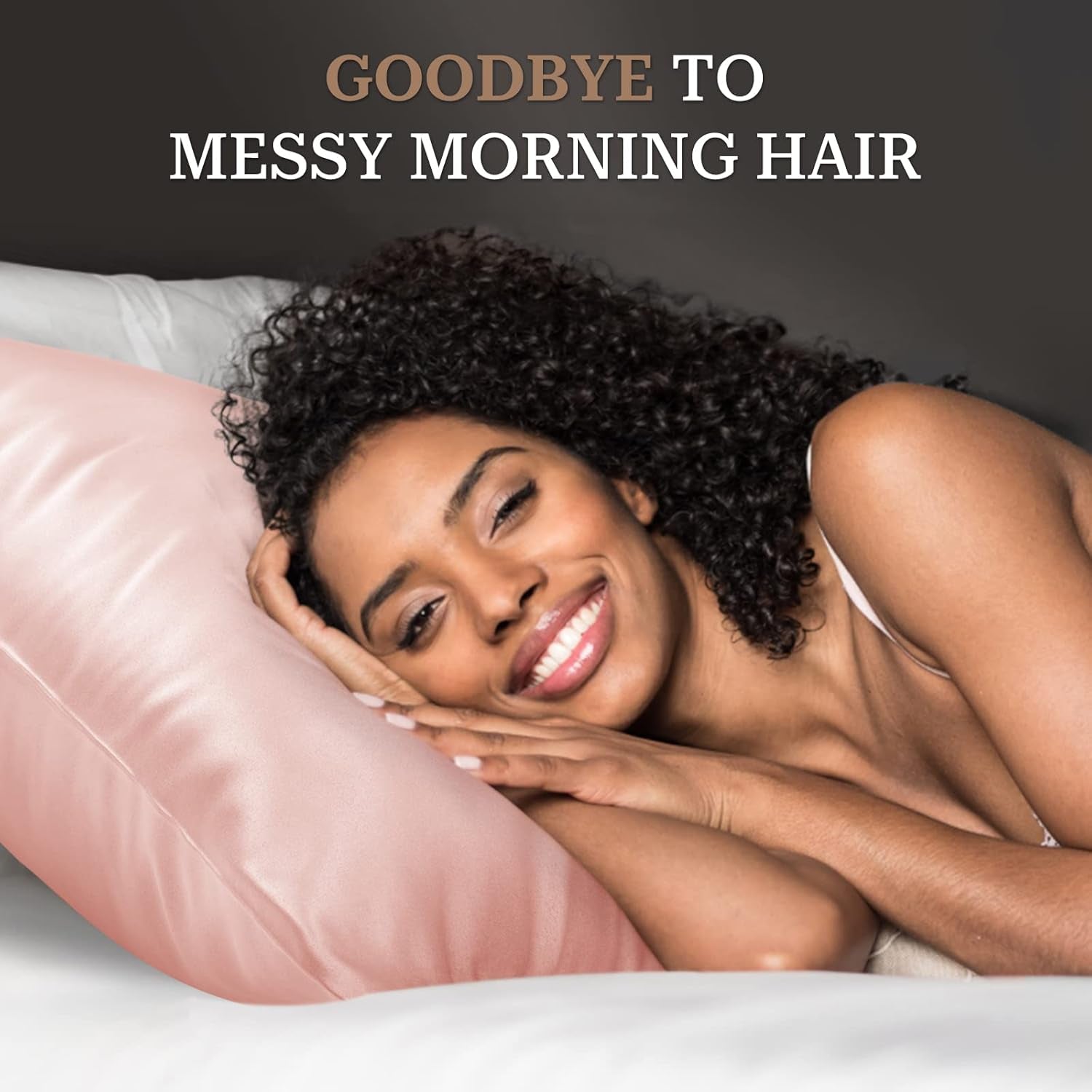 Silky Satin Pillowcase for Hair and Skin with Envelope Closure Cool and Easy to Wash, Standard Size 20X26 Inches Pack of 2 - Light Plum