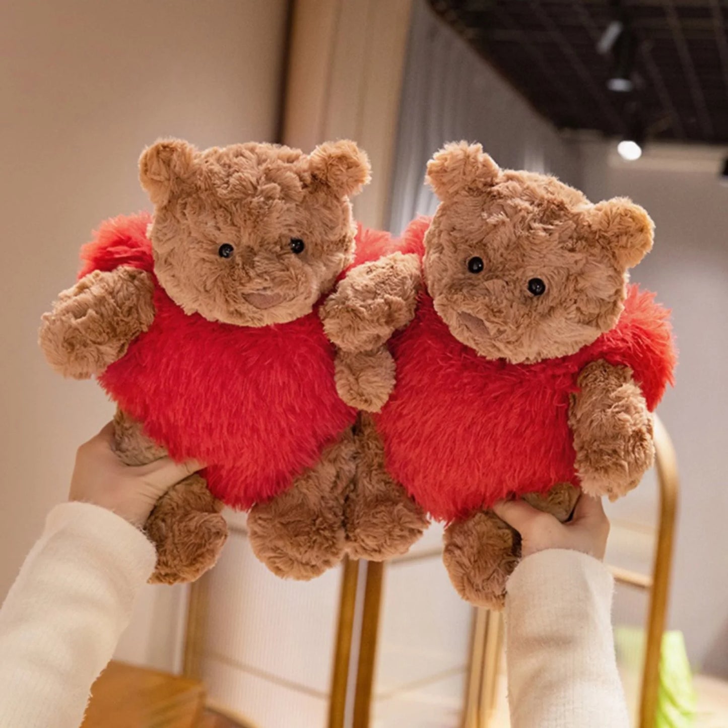 Jellycat Bartholomew Bear 'Heartthrob' Heart Soft Toy 26Cm Lazy Plush Animal Pillow Doll Toy Gift for Girlfriend Kid on Birthday Valentine'S Day Christmas