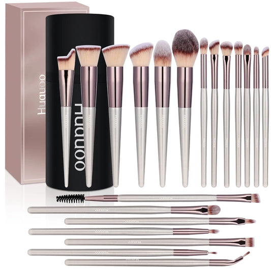 Makeup Brush Set 20 Pcs, Foundation Powder Concealers Eye Shadows Blush Makeup Brushes