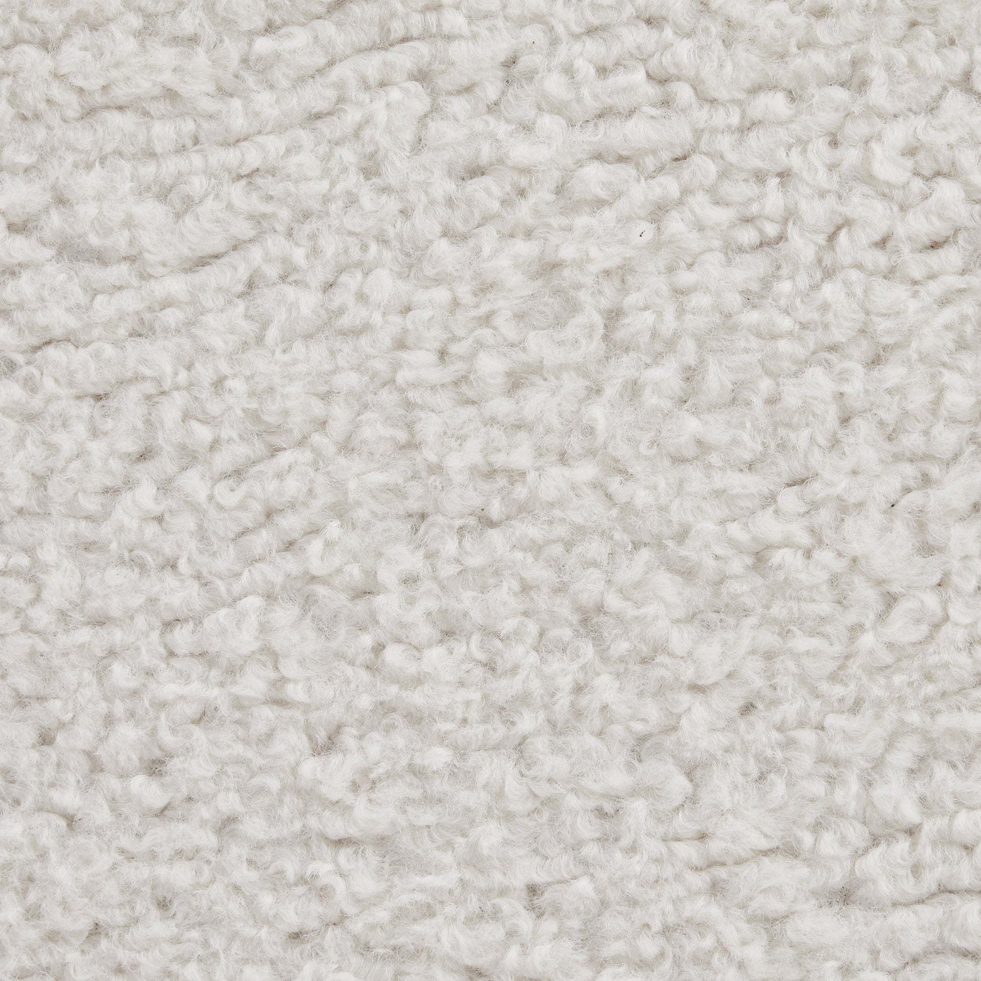 Primrose Faux Sherpa Storage Ottoman, Natural