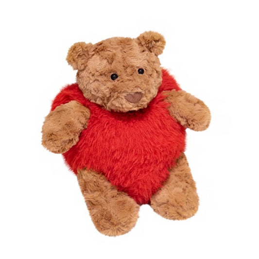 Jellycat Bartholomew Bear 'Heartthrob' Heart Soft Toy 26Cm Lazy Plush Animal Pillow Doll Toy Gift for Girlfriend Kid on Birthday Valentine'S Day Christmas