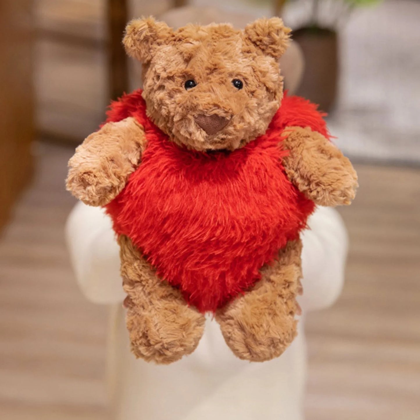 Jellycat Bartholomew Bear 'Heartthrob' Heart Soft Toy 26Cm Lazy Plush Animal Pillow Doll Toy Gift for Girlfriend Kid on Birthday Valentine'S Day Christmas