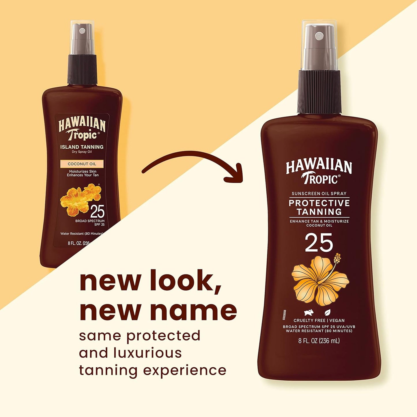 Tanning Oil Spray SPF 25 with Coconut Oil and after Sun Body Butter with Coconut Oil, Both 8Oz