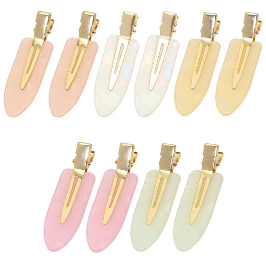 10Pcs 2.4"No Crease Hair Clip No Bend Hair Clips Flat Duckbill Hair Barrette for Women Hair Styling and Makeup Application,Gradient Color