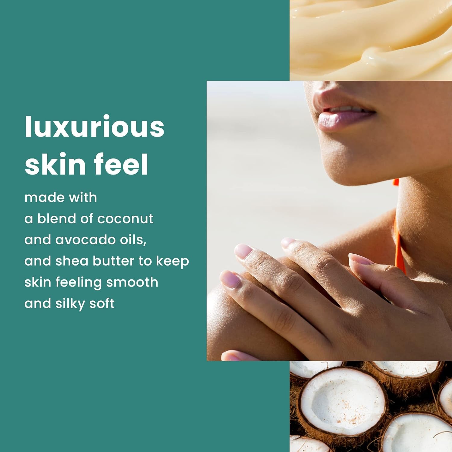 Tanning Oil Spray SPF 25 with Coconut Oil and after Sun Body Butter with Coconut Oil, Both 8Oz