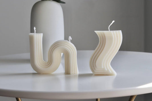 Candle Set, Natural Premium Soy Wax, Beige, Aesthetic Candles, Candle Décor, Gift for Her, Candle Gift, Gift for Friend, Decorative Candles