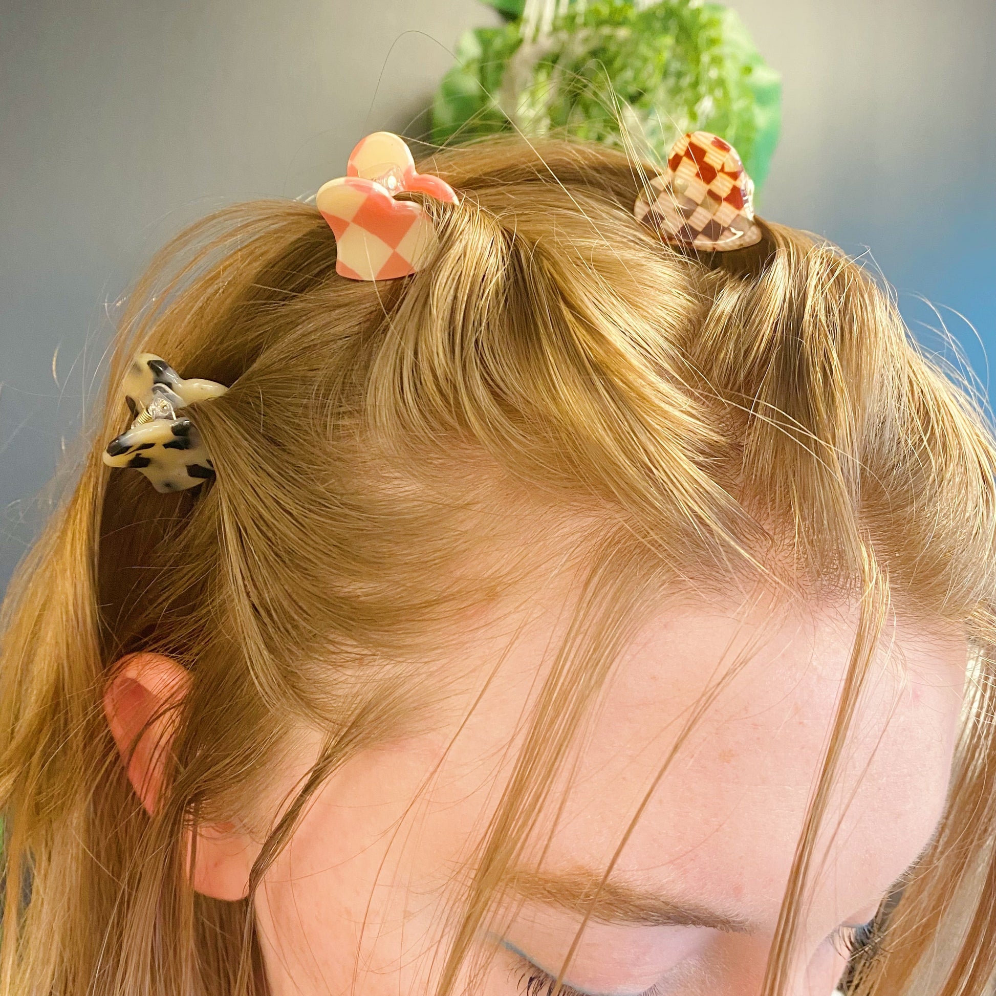 Precious Heart Hair Claw Set