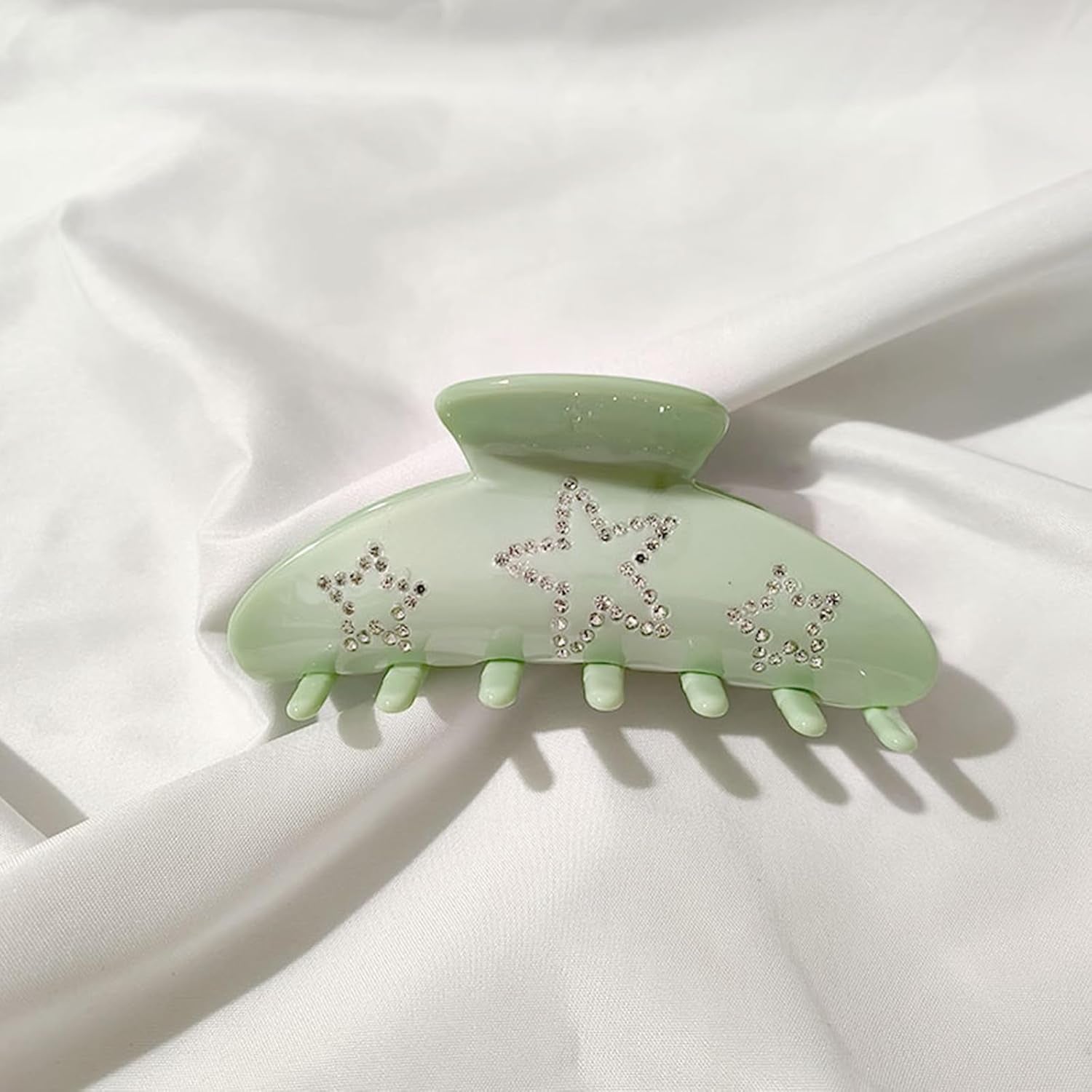 Hair Clip for Women, Acetate Hair Claw Clip with Rhinestones Star, Fit for Thick Hair Thin Hair, Hair Accessories for Prom, Evening Party, Daily Life, Work, Holiday, Gift