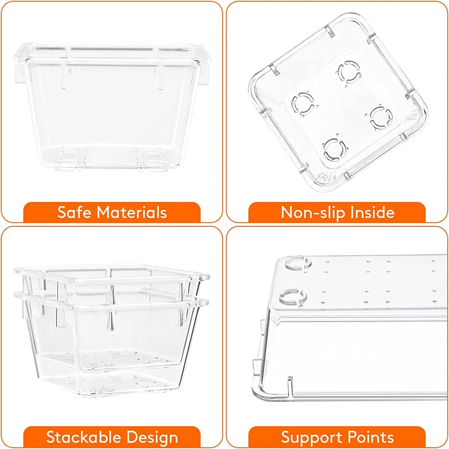 25 PCS Clear Plastic Drawer Organizer Set, 4-Size Desk Drawer Divider for Pencils, Makeup, Jewelry, Gadgets in Office, Kitchen, Bedroom, Bathroom