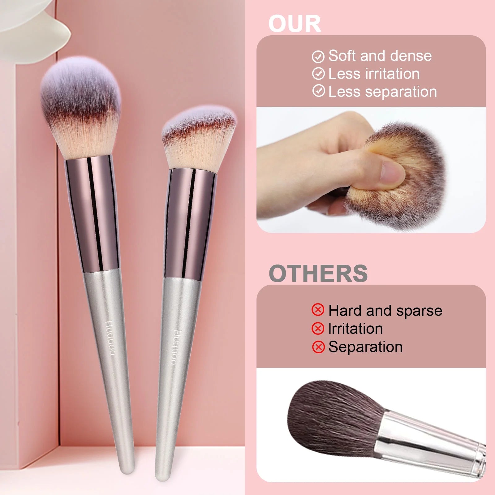 Makeup Brush Set 20 Pcs, Foundation Powder Concealers Eye Shadows Blush Makeup Brushes