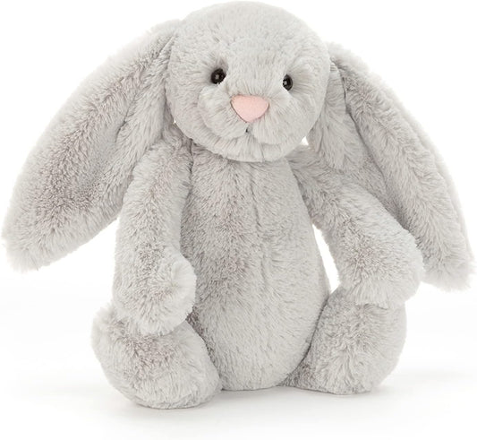 Bashful Grey Bunny Stuffed Animal, Medium 12 Inches - Rabbit and Bunny Plush Toy - Classic Children'S Gift