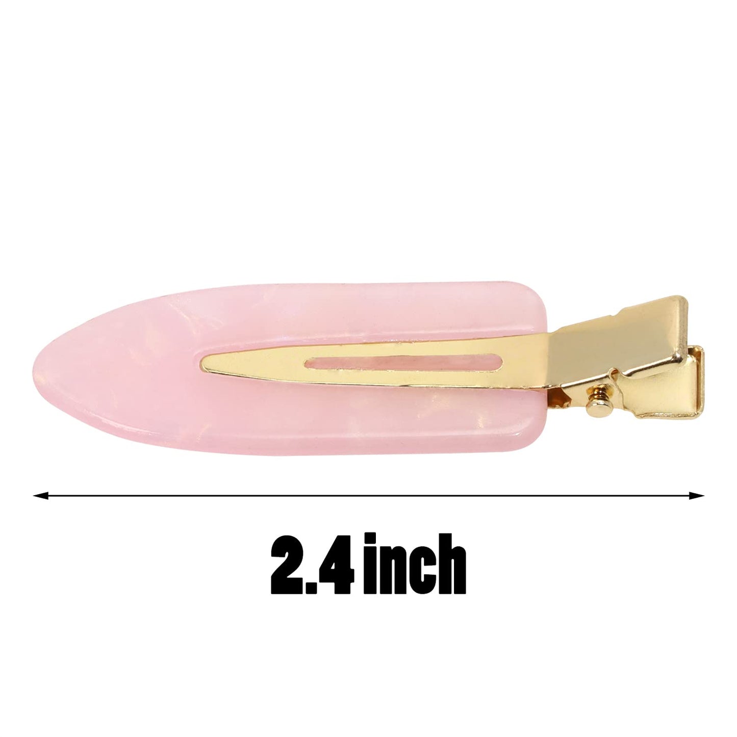 10Pcs 2.4"No Crease Hair Clip No Bend Hair Clips Flat Duckbill Hair Barrette for Women Hair Styling and Makeup Application,Gradient Color