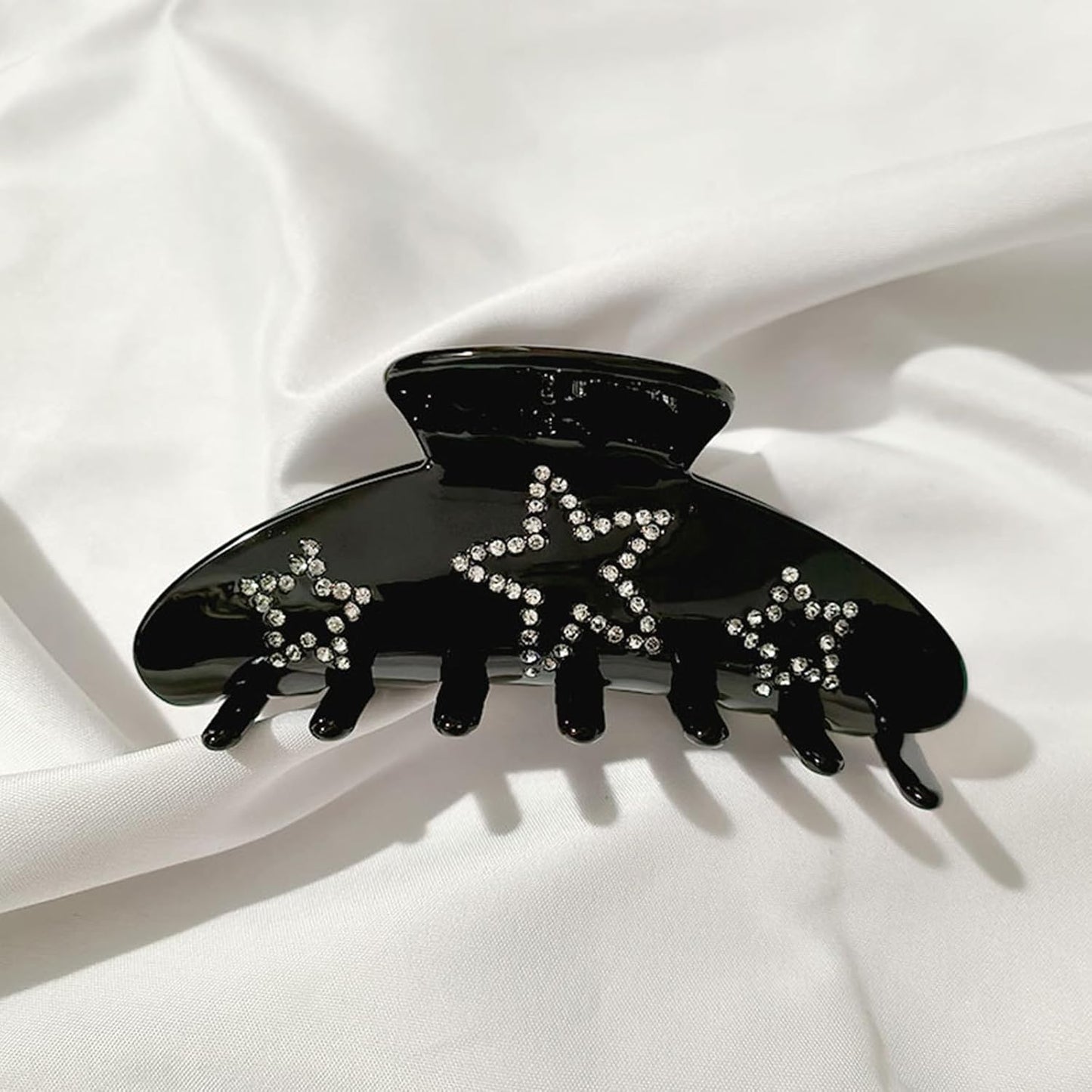 Hair Clip for Women, Acetate Hair Claw Clip with Rhinestones Star, Fit for Thick Hair Thin Hair, Hair Accessories for Prom, Evening Party, Daily Life, Work, Holiday, Gift