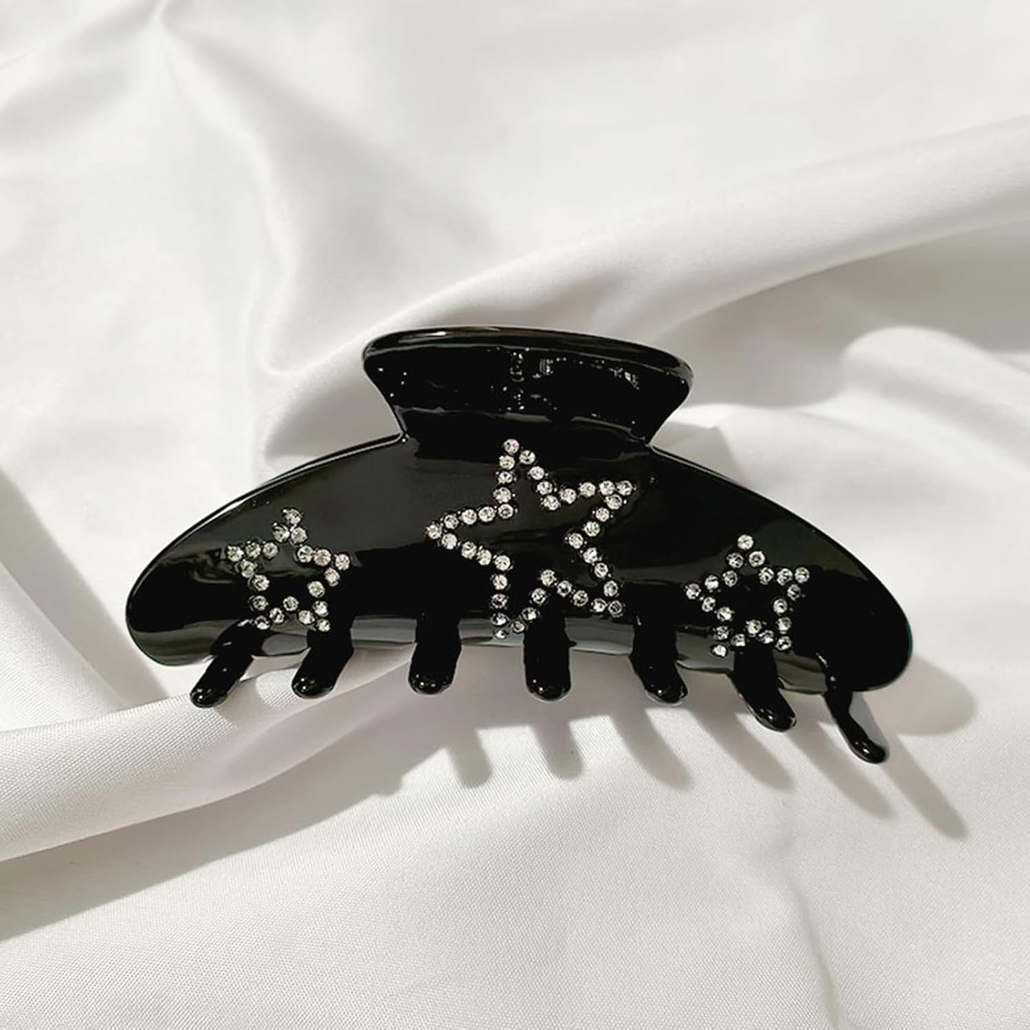 Hair Clip for Women, Acetate Hair Claw Clip with Rhinestones Star, Fit for Thick Hair Thin Hair, Hair Accessories for Prom, Evening Party, Daily Life, Work, Holiday, Gift