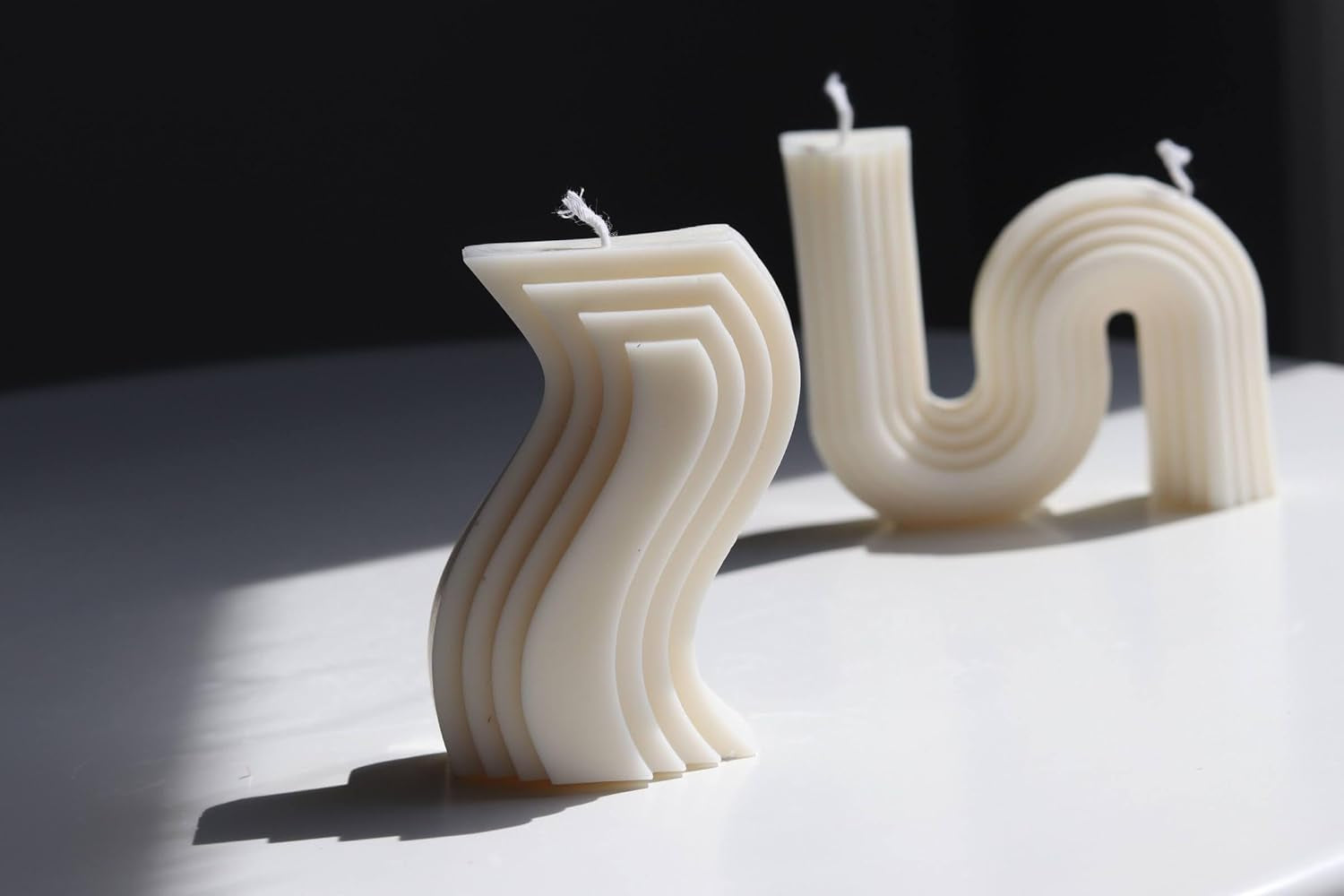 Candle Set, Natural Premium Soy Wax, Beige, Aesthetic Candles, Candle Décor, Gift for Her, Candle Gift, Gift for Friend, Decorative Candles