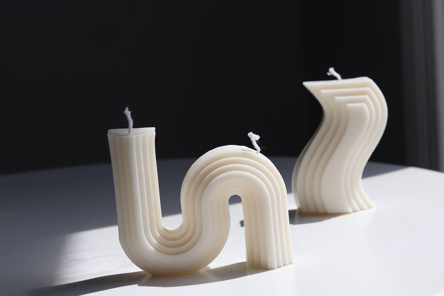 Candle Set, Natural Premium Soy Wax, Beige, Aesthetic Candles, Candle Décor, Gift for Her, Candle Gift, Gift for Friend, Decorative Candles